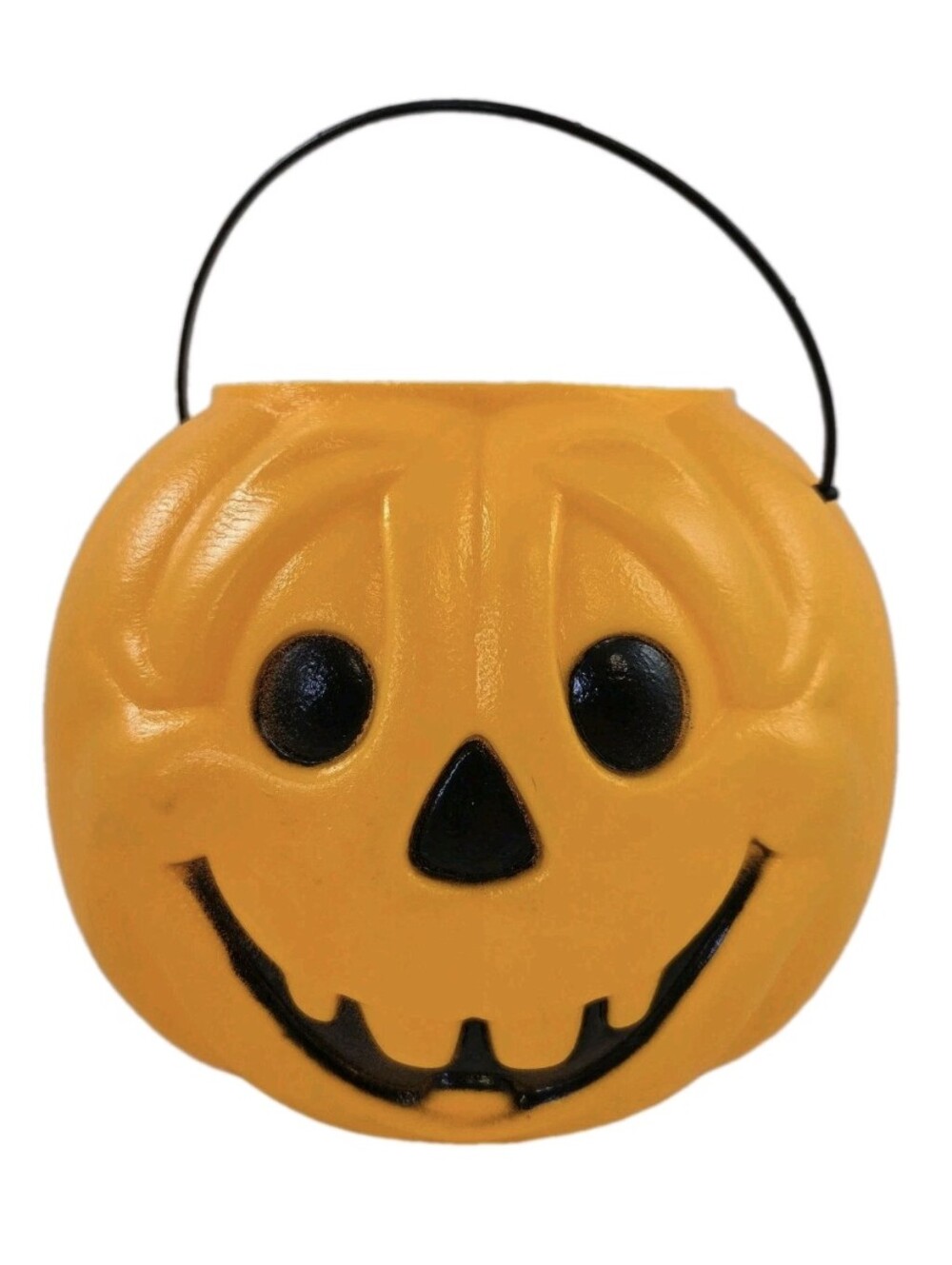General Foam Plastics Pumpkin Candy Bucket Halloween Blow Mold Trick Treat Pail